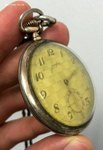 Карманные немецкие часы Junghans 1941 год. Серебро, ЗОЛОТО.