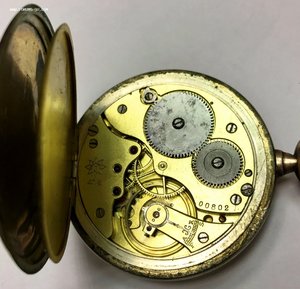 Карманные немецкие часы Junghans 1941 год. Серебро, ЗОЛОТО.