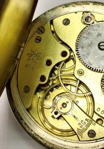 Карманные немецкие часы Junghans 1941 год. Серебро, ЗОЛОТО.