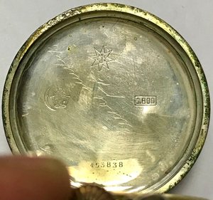 Карманные немецкие часы Junghans 1941 год. Серебро, ЗОЛОТО.