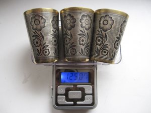 3 стопки СЧ 1969 год 875 проба