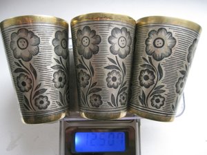 3 стопки СЧ 1969 год 875 проба