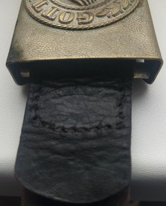 Пряжка Веймар с хлястиком рельеф в идеале