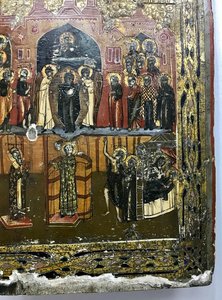 Покров Пресвятой Богородицы. Большая, красивая икона 35х30см