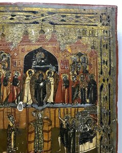 Покров Пресвятой Богородицы. Большая, красивая икона 35х30см