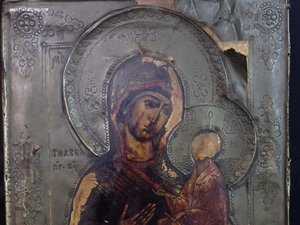 Икона Тихвинская Божья Мать