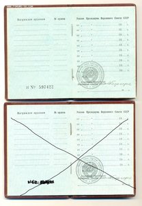 Чистые Орденские Георгадзе 1967г 3 шт (2106)