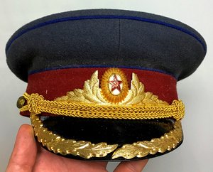 Фуражка парадная на моряка. Комсостав. 1950-ые годы.