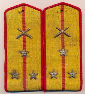 Погоны Старшего лейтенанта - артиллериста .