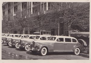 Таксопарк. ЗиС-110. Москва,1949 год.