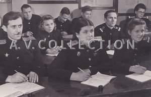 Е.Д.Мишина на учёбе. Март 1949 года.