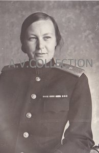 Первая в мире женщина-машинист З.П.Троицкая. 1949 г.