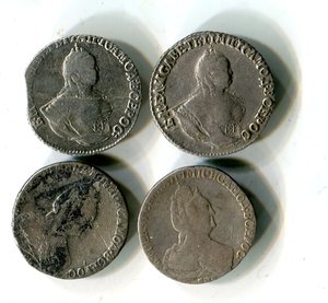 Гривенники .1745.1751.1795.1796