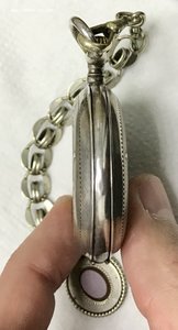 Серебряные карманные часы perret fils brenets. 84-я проба.