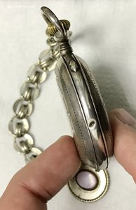 Серебряные карманные часы perret fils brenets. 84-я проба.