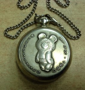 Часы Молния с Олимпийским Мишкой