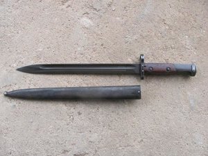 Штык обр. 1935 г. к  Маузеру обр. 1935 г. Бельгия для Перу