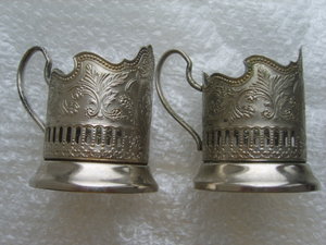 2 подстаканника 80 лет милиции России.МНЦ.Кольчугино.