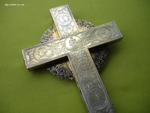 Серебрянный крест. Размер: 27см x 15см x 1,0см. Вес-344гр.