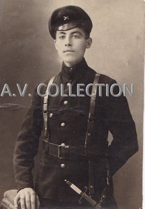 Краском-артиллерист. Кортик. "cтволы" на околыше.