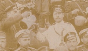 Гулянка полицейской стражи. Униформа,лица. 1906 год.