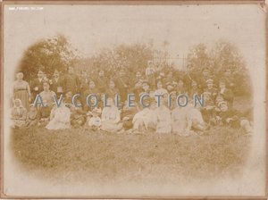 Гулянка полицейской стражи. Униформа,лица. 1906 год.