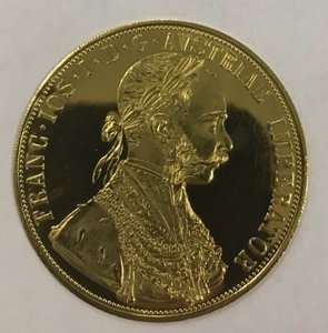 4 дуката 1915 года. Австро-Венгрия.