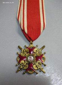 Орден Св.Станислава II степени Эдуард с лентой