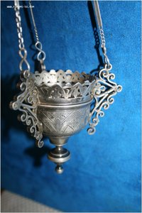 Лампада старинная серебро 84 проба