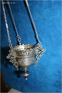 Лампада старинная серебро 84 проба