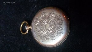 Корпус от карманных часов Тиссот серебро позолота  