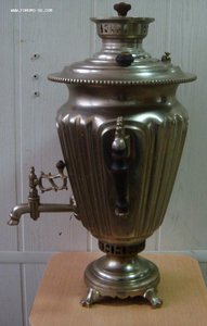 Самовар "рюмка" 5,5-6 литров,ручки!!!