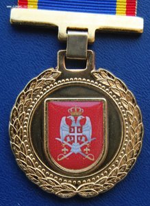 ЮГОСЛАВИЯ медаль "200 лет войску Сербии" РЕДКАЯ