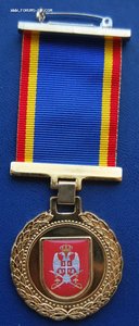 ЮГОСЛАВИЯ медаль "200 лет войску Сербии" РЕДКАЯ