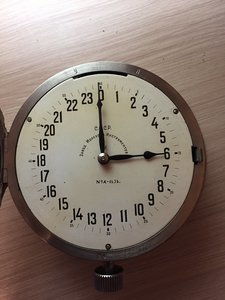 Каютные часы с циферблатом на 24 часа