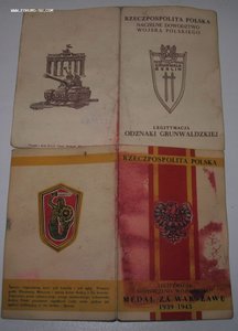 Польский комплект на советского офицера (крест Заслуги-СССР)