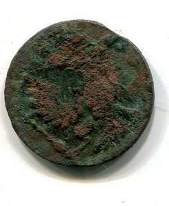 Денга 1749 на кружке полушки