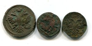 Денга 1749 на кружке полушки