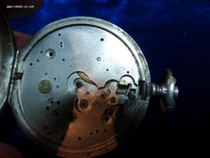 Серебряный корпус для часов с памятной надписью