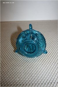 Лампада старинная цветное купоросное стекло