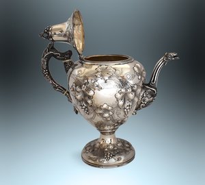Набор для чая Charters Cann & Dunn США 1850 серебро РЕДКОСТЬ