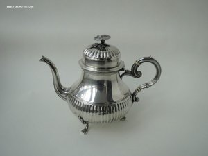 Маленький кофейник серебро 950, Франция, 19-й век