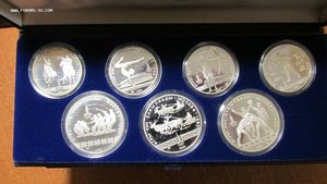 Олимпиада 80, набор 28 монет, серебро PROOF