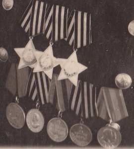 Полный кавалер ордена Славы Александр..Москва,1949 г.