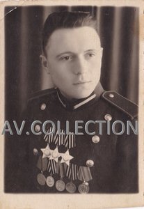 Полный кавалер ордена Славы Александр..Москва,1949 г.