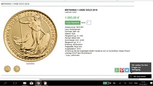 Великобритания 100 фунтов 1987 года. Золото.