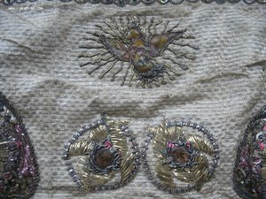 Покровец.Большой воздух.Агнец Божий.Шитьё,серебро,жемчуг.