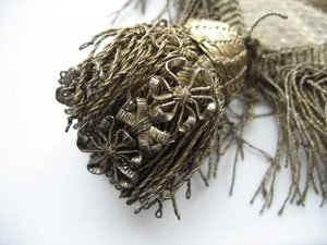 Покровец.Большой воздух.Агнец Божий.Шитьё,серебро,жемчуг.