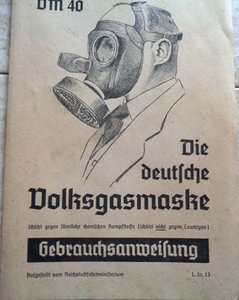 Немецкий гражданский противогаз 1939г