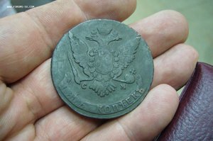 Кошелек пятаков - 1758-1785 - 25 шт